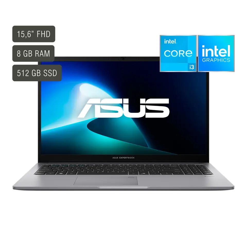 Notebook Asus Expertbook 15,6'' Core I3 8gb 512gb (Sin S.O)