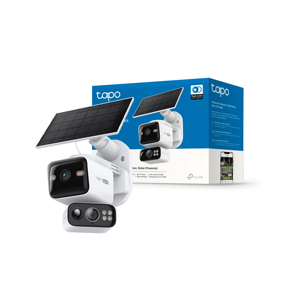 Kit de cámara Pan/Tilt Tapo C645D | 2K, Energía solar, Panorámica e inclinación, Exterior