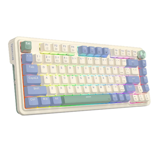 Teclados Redragon  RGB PRO SP Cream Purple Green