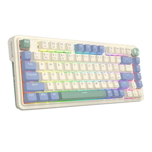 Teclados Redragon  RGB PRO SP Cream Purple Green
