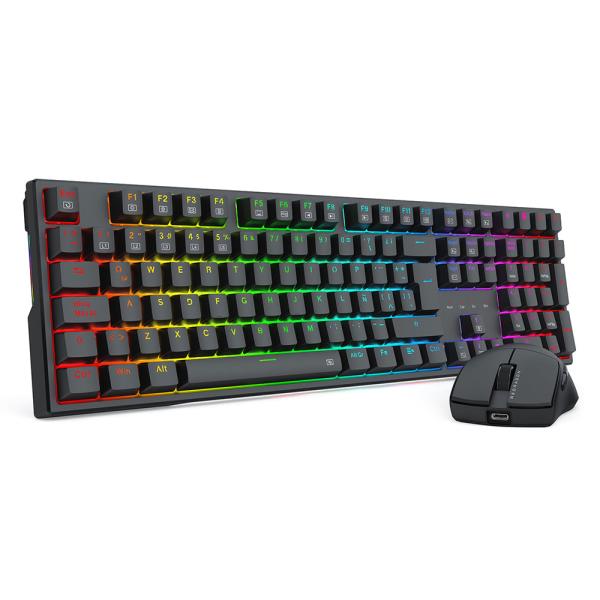 Kit de Teclado y Mouse Redragon  SP Teclado full size