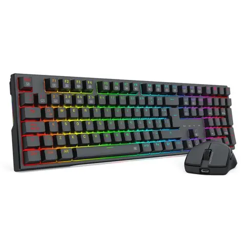 Kit de Teclado y Mouse Redragon  SP Teclado full size