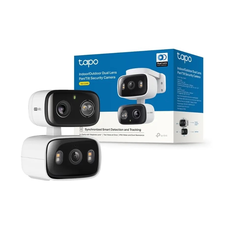 Cámara IP TAPO C246D | Wireless Doble Lente 2K 3MP, Exterior