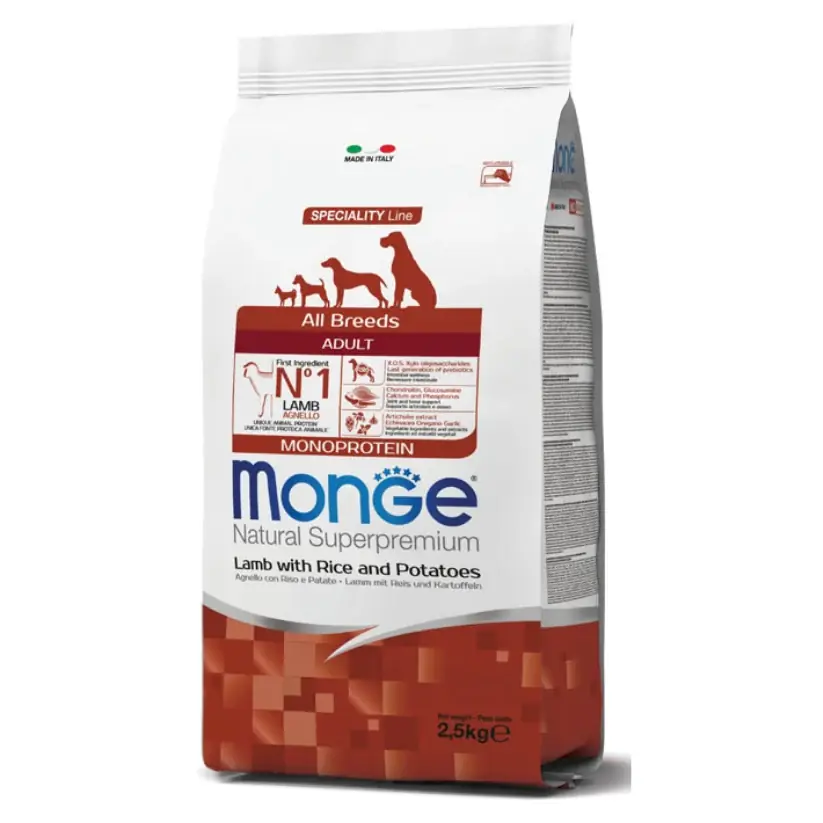Monge adulto cordero 12kg