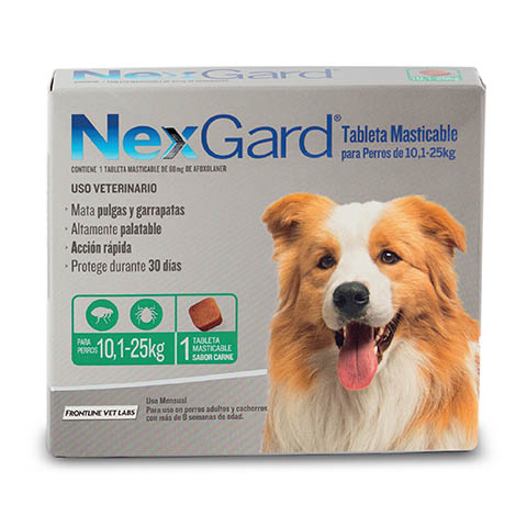 Pastilla Nexgard de 10 a 25kg