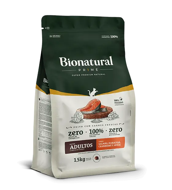 Bionatural gatos adultos salmon 1.5kg