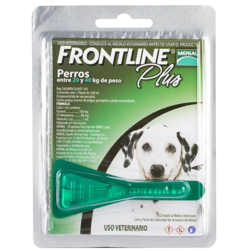 Pipeta Frontline plus perros 20-40kg