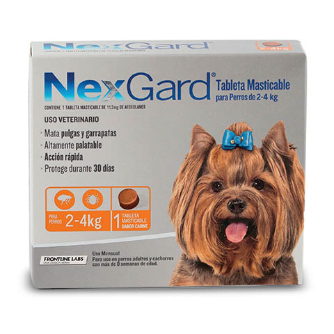 Pastilla Nexgard de 2 a 4kg
