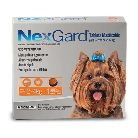 Pastilla Nexgard de 2 a 4kg