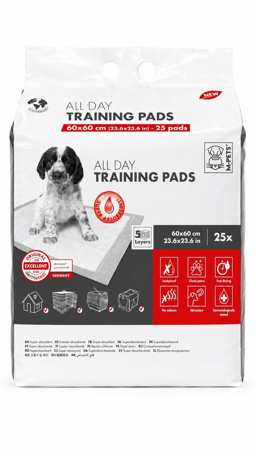 Set 25 pañales all day training pads