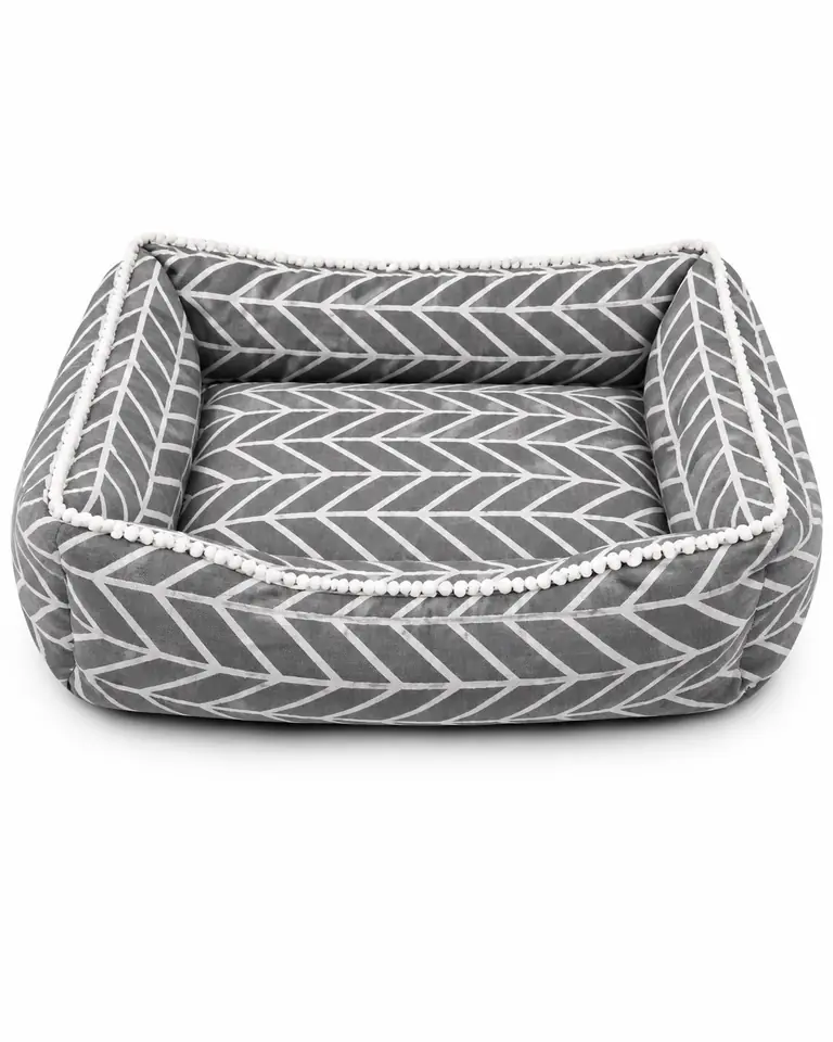 Cama estampada rectangular
