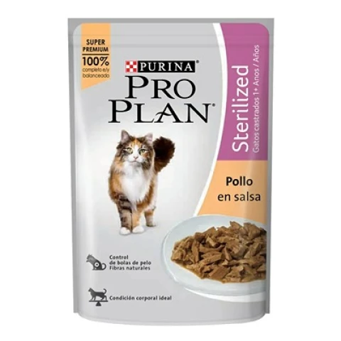 Sachet Pro Plan gato castrado pollo 85gr