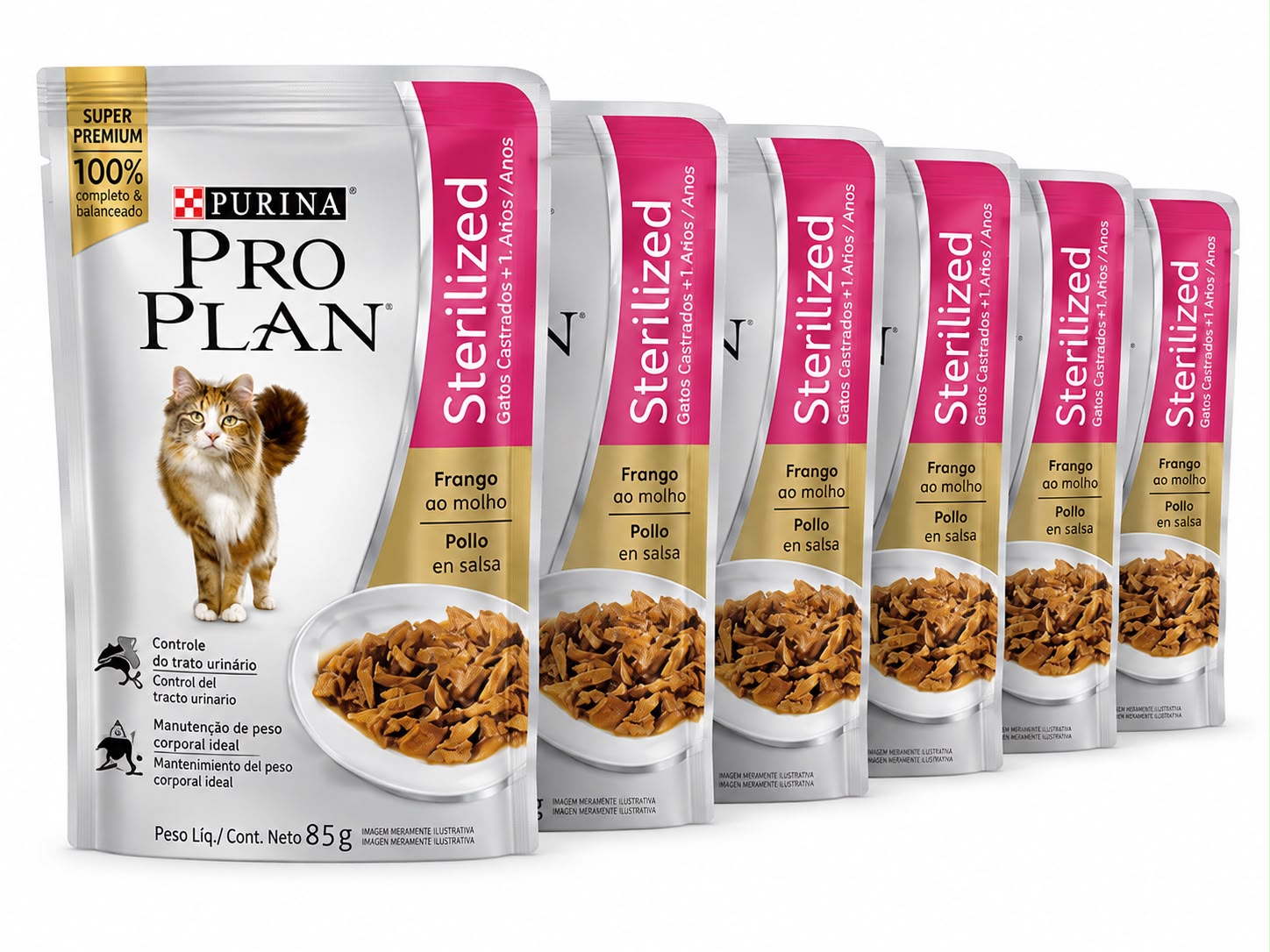Promo 5+1 sachet Pro Plan gato castrado