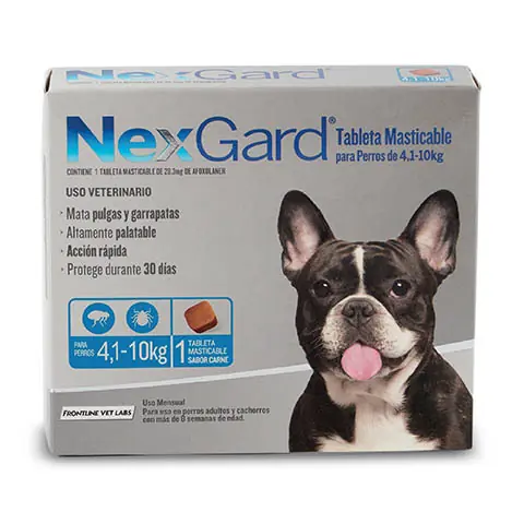 Pastilla Nexgard de 4 a 10kg