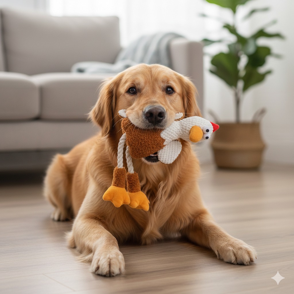 Peluche gallina