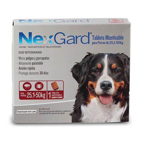 ¡Promo Especial! Pack NexGard 25.1 a 50 kg (3 Comprimidos)