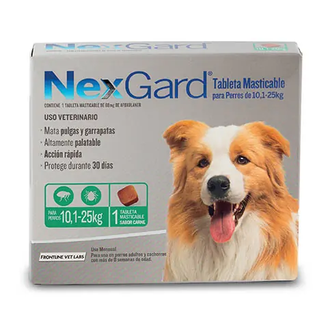 ¡Promo Especial! Pack NexGard 10.1 a 25 kg (3 Comprimidos)