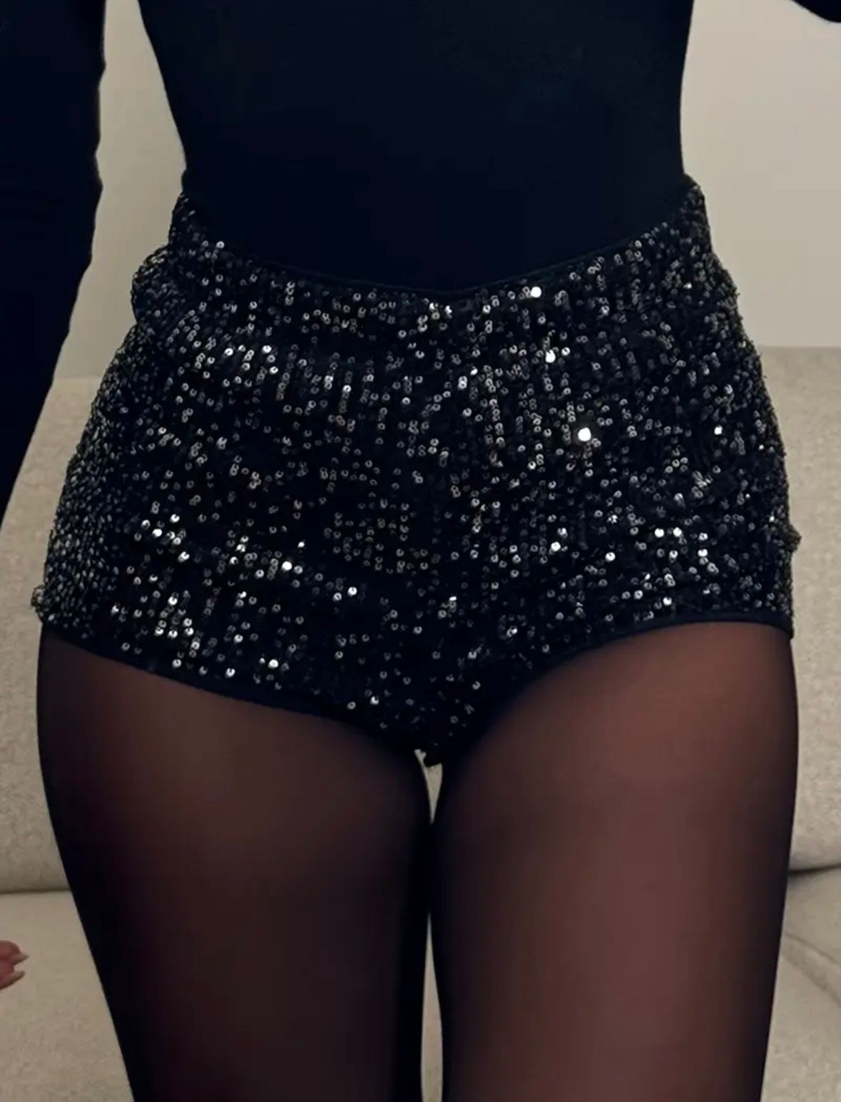 Micro short Glitter
