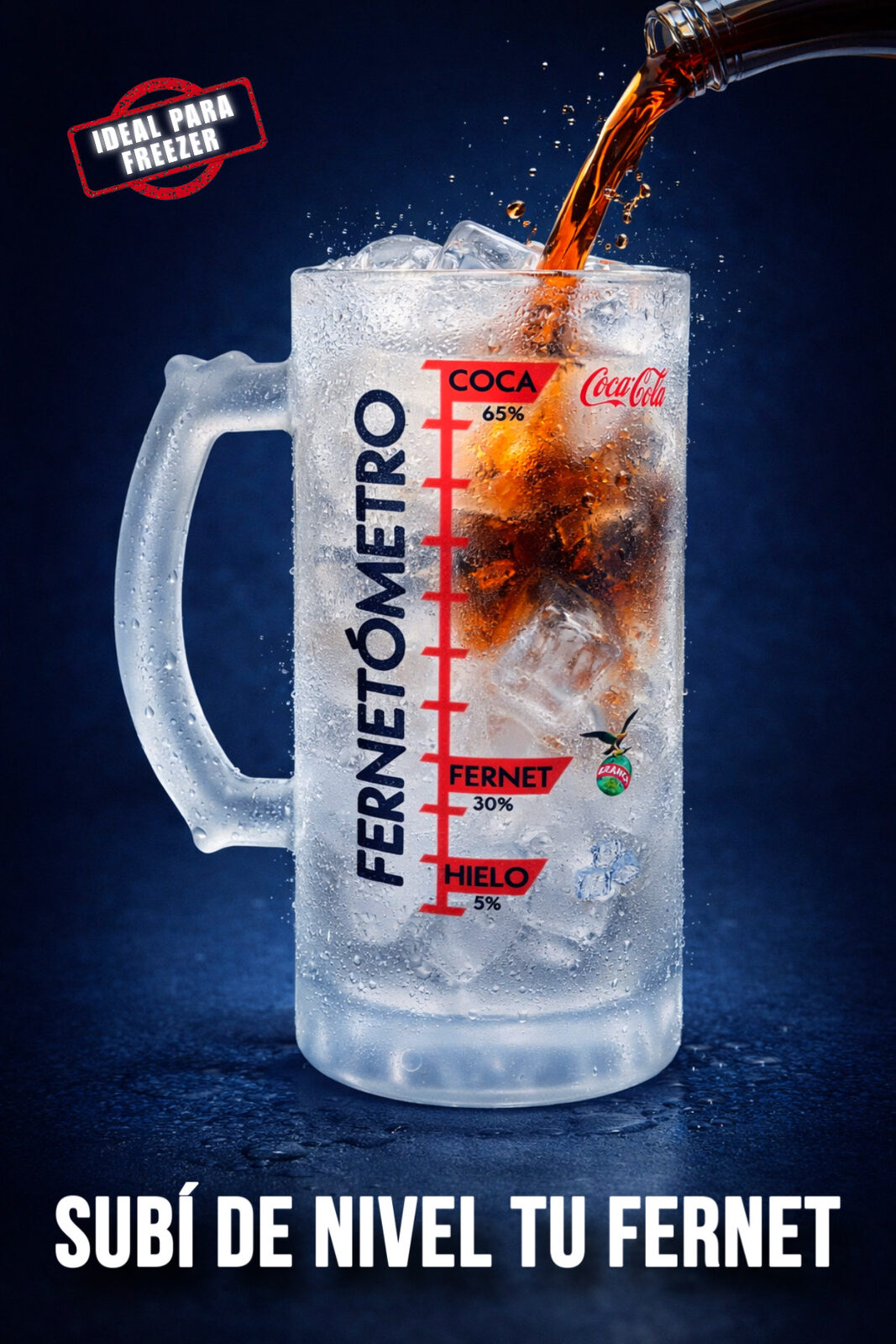 Jarra Fernetómetro 🍹 | La medida justa para tu Fernet