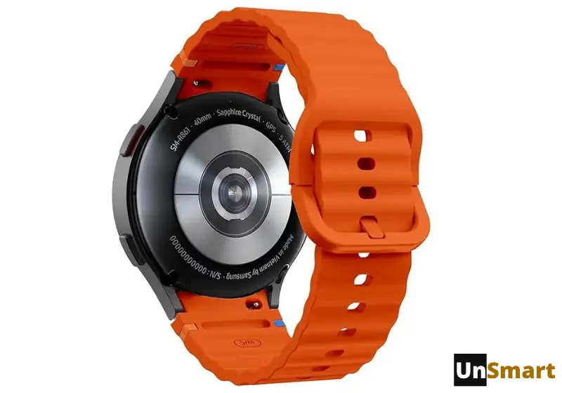 Correa de silicona para Samsung Galaxy Watch 7 / 6 / 5 / 4 - Naranja