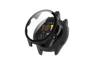 Case Protector de pantalla Para Garmin Forerunner 265. Color Negro