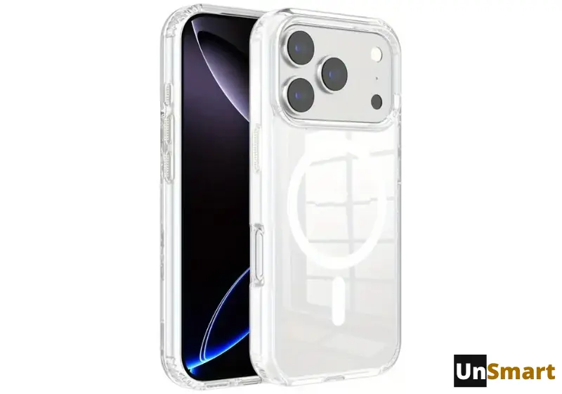 Funda transparente con  anillo Magsafe para iPhone 17 PRO MAX