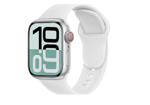 Malla Correa Silicona Para Apple Watch38 40 41 42 44 45 49mm. Color Blanco