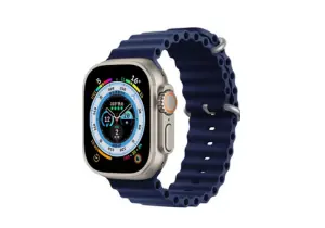 Malla/Correa Ocean para reloj Apple Watch. Color azul.