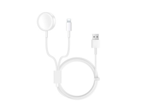 Cable De Carga Doble 2 En 1 Para Apple Watch Y Lightning