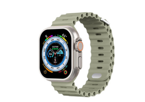 Malla/ Correa Ocean para Apple Watch. Color verde.
