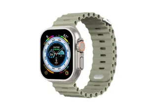 Malla/ Correa Ocean para Apple Watch. Color verde.
