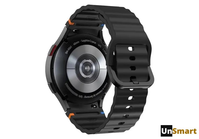 Correa de silicona para Samsung Galaxy Watch 7 / 6 / 5 / 4 - Negro
