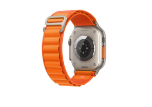 Malla Correa Alpina Para Apple Watch 38 40 41 42 44 45 49mm. Color naranja.
