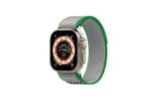 Malla Correa Loop Sport Para Apple Watch. Color Gris/Verde.