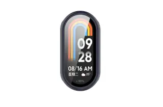 Case Protector De Pantalla Para Xiaomi Mi Band 8. Color Azul.