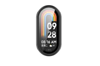 Funda Protector De Pantalla Para Xiaomi Mi Band 9 Unsmart. Color Negro.