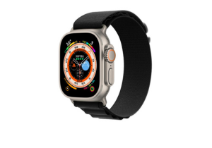 Malla Correa Alpina Para Apple Watch 38 40 41 42 44 45 49mm. Color Negro.