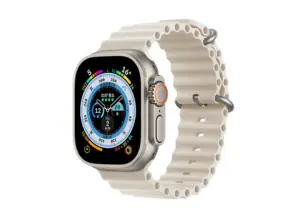 Malla Correa Ocean para Apple Watch. Color Starlight (Blanco espacial)