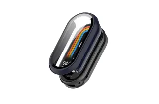 Funda Protector de Pantalla para Xiaomi Mi Band 9 UnSmart. Color Azul.
