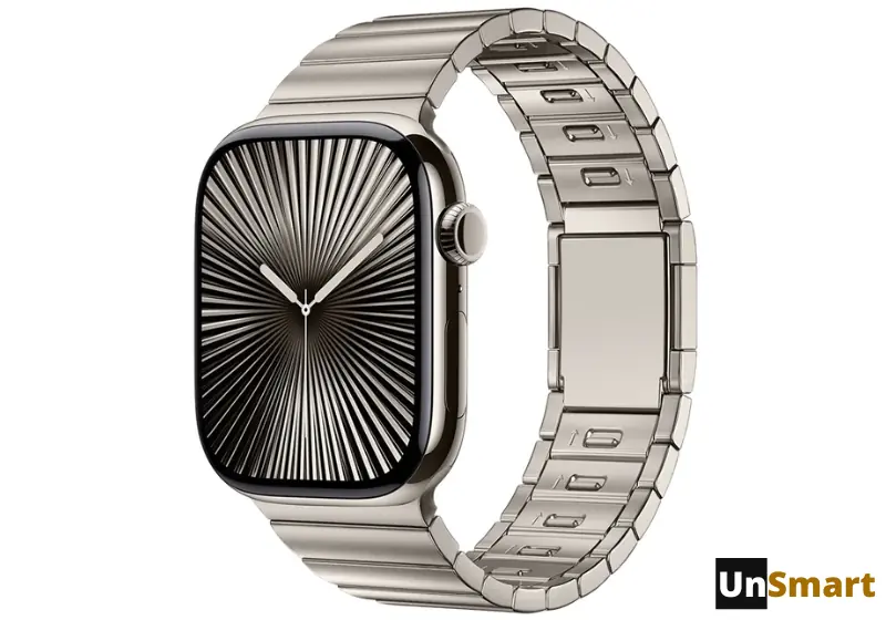 Rokgen Titanium Correa Para Apple Watch Premium (42mm-49mm) Color Plateado