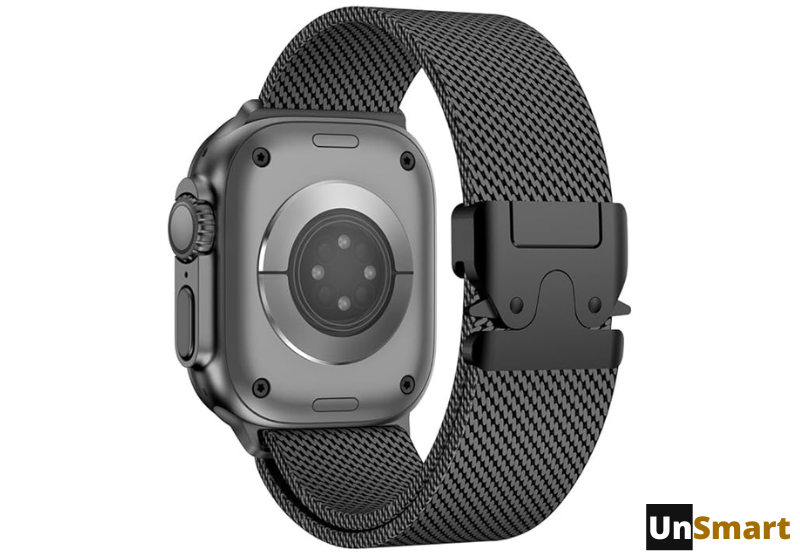 Rokgen Acero Correa Para Apple Watch Premium (42mm-49mm) Color Negro