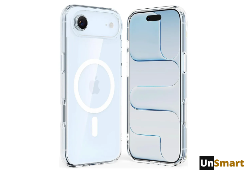 Funda transparente con  anillo Magsafe para iPhone 17 AIR
