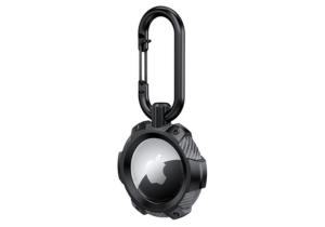 Case Protector Fibra De Carbon Para Apple Airtag Gancho