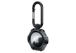 Case Protector Fibra De Carbon Para Apple Airtag Gancho
