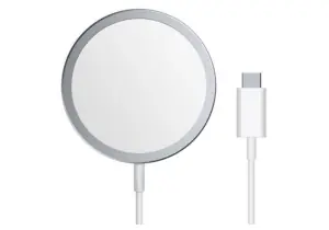 Cargador Inalámbrico Qi Magsafe 15w Compatible para Iphone color blanco