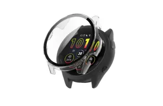 Case Protector De Pantalla Para Garmin Forerunner 265s. Color Transparente.
