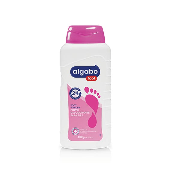 TALCO PARA PIES ALGABO 100GR ROSADO