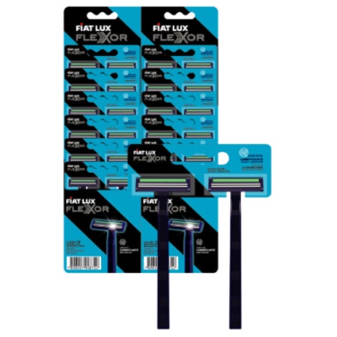 MAQUINA DE AFEITAR  FLEXOR AZUL X2