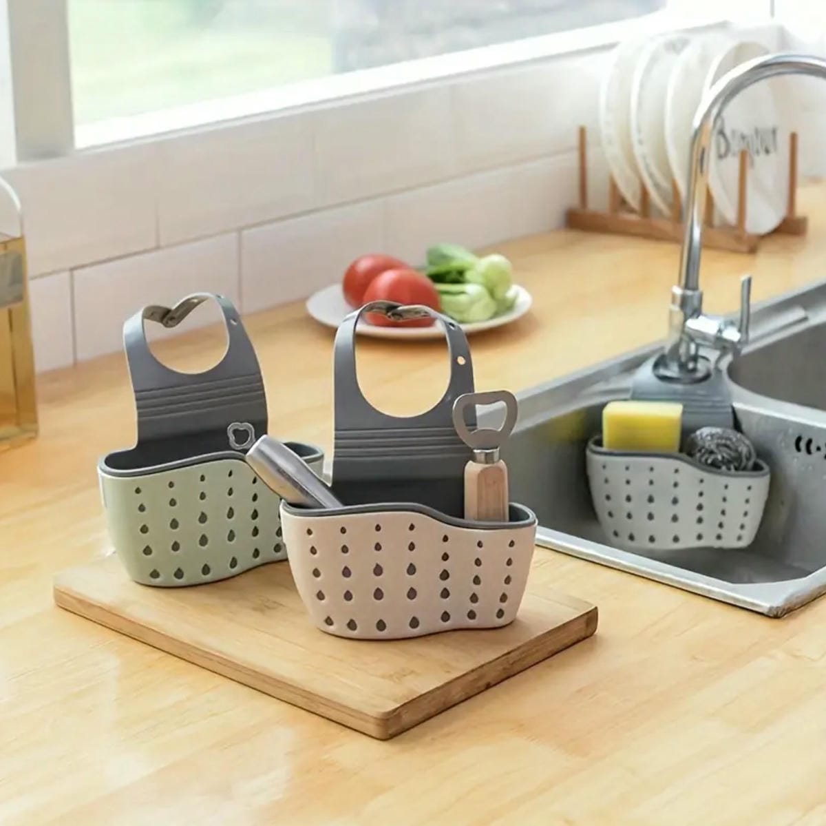 SOPORTE DE SILICONA ORGANIZADOR BAÑO O COCINA