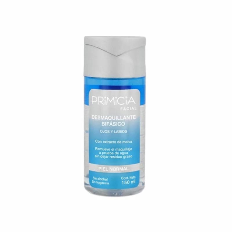 DEMAQUILLANTE BIFASICO PRIMICIA 150 ML(CON EXTRACTO DE MALVA)